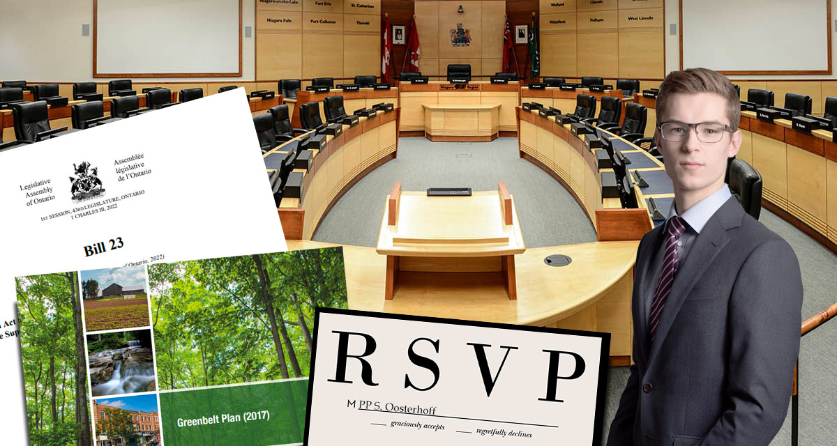 Motion Invites Oosterhoff To Regional Council To Talk On Bill 23 Motion Invites Oosterhoff To Regional Council To Talk On Bill 23